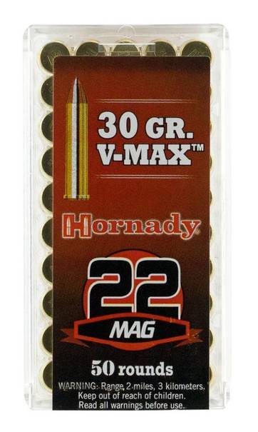 Hornady .22WMR V-Max 1,95g 50kpl - Pienoiskiväärin patruunat 22WMR - 090255832020 - 1
