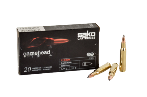 Sako Gamehead SP 222RemMag 3,6g - Kiväärin patruunat .222 - C610110GSA10 - 1