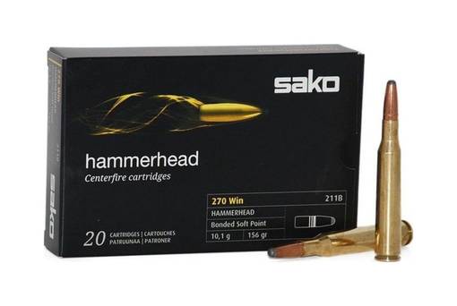 Sako Hammerhead 270 Win 10,1g 20kpl - Kiväärin patruunat Muut Kaliiperit - C621211BSA10 - 1