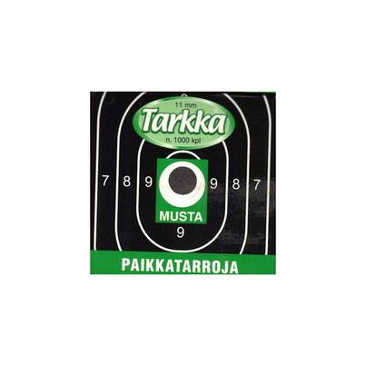 Tarkka Paikkatarra 11mm Pyöreä 1000kpl - Paikkatarrat ammuntaan - 24120 - 1