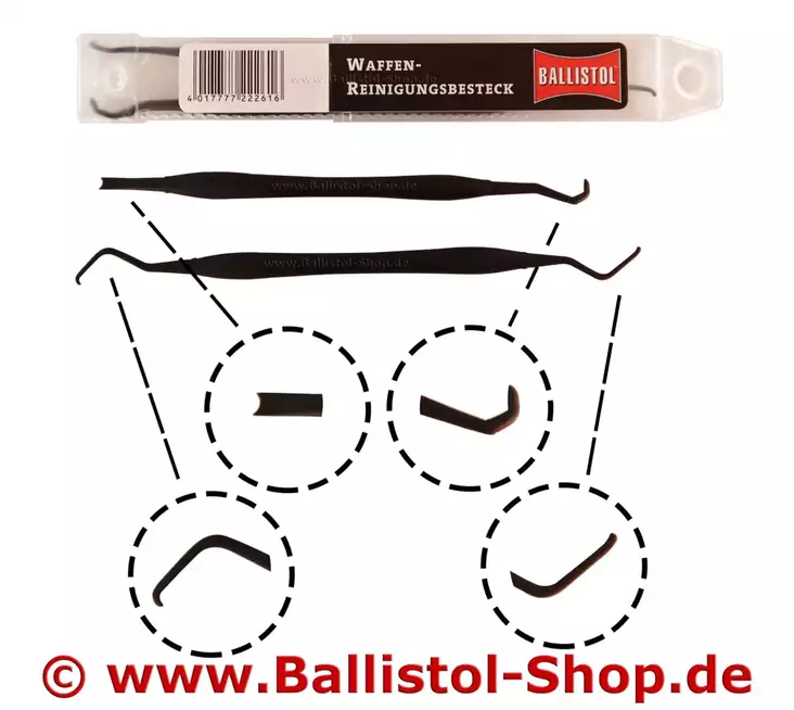 Ballistol aseen puhdistustyökalusarja - Aseen puhdistussetit - 378170 - 1