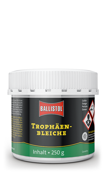 Ballistol Trophy Bleach Kallonvalkaisujauhe 250ml - Muut riistatarvikkeet - 4017777257601 - 1