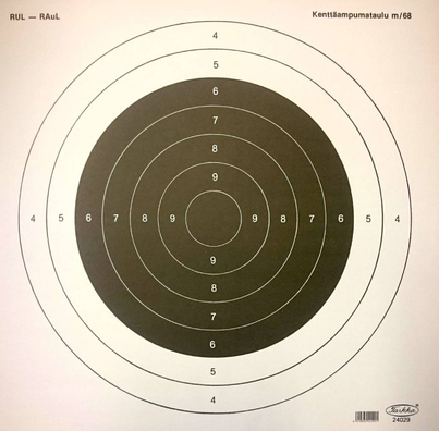 Kenttäampumataulu 29 M-68 - Taulut ja tauluntaustat kiväärille - 6410362402901 - 1