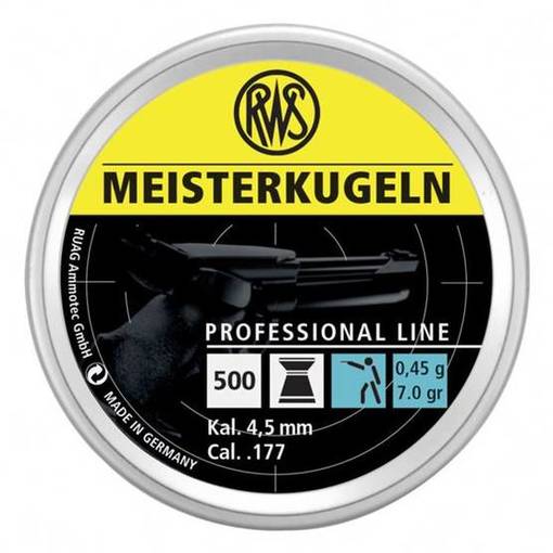 RWS Meisterkugeln 4,5mm LP 0,45g - Ilmakiväärin luodit 4,5mm - 4000294154461 - 1