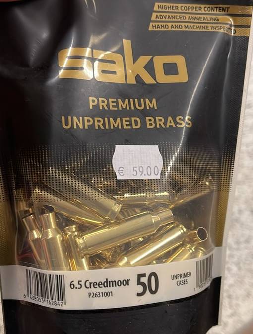 Sako 6,5 Creedmoor Hylsy 50kpl - Kiväärin hylsyt - P2631001 - 1