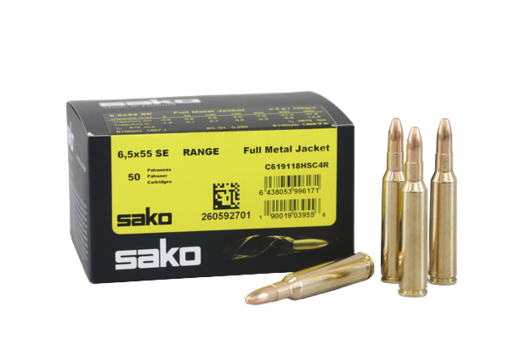 Sako Range 6,5x55 SE 6,5g Kiväärin Patruuna 50kpl - Kiväärin patruunat 6,5 - 6438053996171 - 2