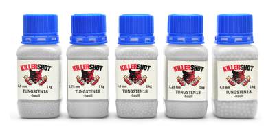 Tungsten 18 Premium Hauli 2,23mm Volframhauli 1,0kg - Pitkän kantaman Tungsten haulit - 6430038646941 - 1