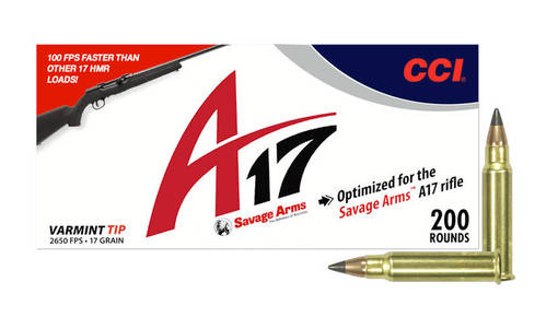 CCI 17HMR 17gr Varmint Tip A17 200kpl - Pienoiskiväärin patruunat .17HMR - 604544610642 - 1