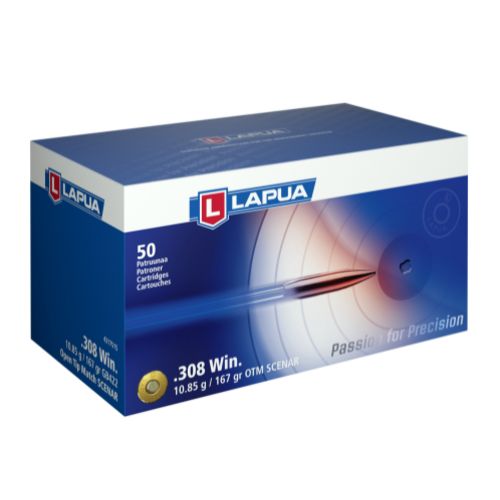 Lapua Scenar .308Win 10,85g 50kpl Patruuna - Kiväärin patruunat .308 Win - 6418267101622 - 1