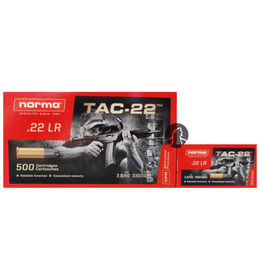 Norma TAC-22 .22LR LRN 2,6g Pienoiskiväärin Patruuna - Pienoiskiväärin patruunat 22LR - 4000294187162 - 1