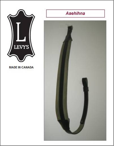 Asehihna, Musta / Vihreä 5cm, Levy´s Leathers (EX14-BLK/GRN) - Kiväärin asehihnat - 170-007-3832 - 1