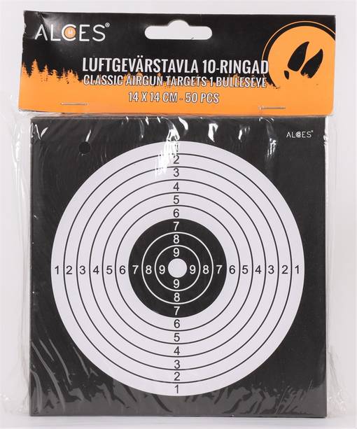 Alces Ilmakivääritaulu 14x14 50kpl - Taulut ilma-ase ammuntaan - 102163 - 1