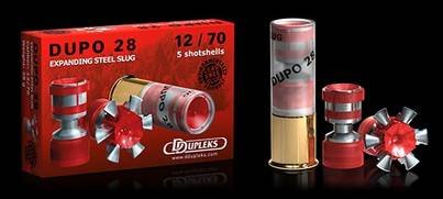 DDupleks Slug Dupo 12/70 28g Haulikon Patruuna 5kpl - Teräshaulit (ja muut) - 4751007980104 - 1
