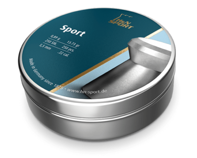 H&N Sport 5,50mm 0,89g Luoti 250kpl - Ilmakiväärin luodit 5,5mm - 4047058002484 - 1