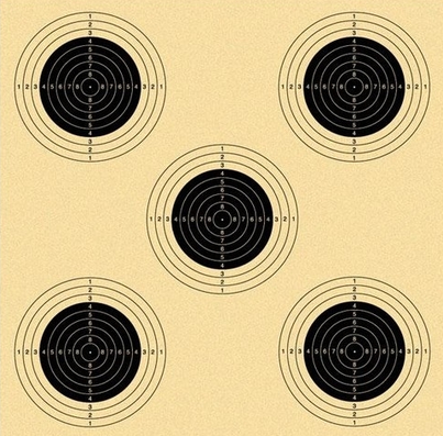 Ilmakivääritaulu 19 14x14cm 100kpl - Taulut ilma-ase ammuntaan - 6410362401904 - 1