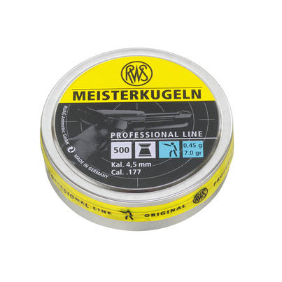 RWS Meisterkugeln 4,5mm 0,45g Ilma-ase Luoti - Ilmakiväärin luodit 4,5mm - 4000294154454 - 1