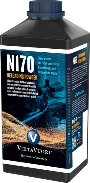 Vihtavuori N170 Kivääriruuti 1kg Purkki - Kivääriruuti - 6420615700104 - 1