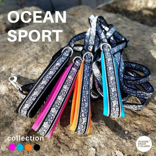 FinNero OCEAN Sport Adjustable Talutin 110-185 cm - Muut koiratarvikkeet - 6438406002115 - 1