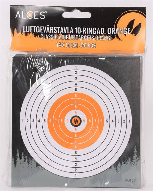Alces Ilmakivääritaulu 14x14 50kpl - Taulut ilma-ase ammuntaan - 102165 - 1