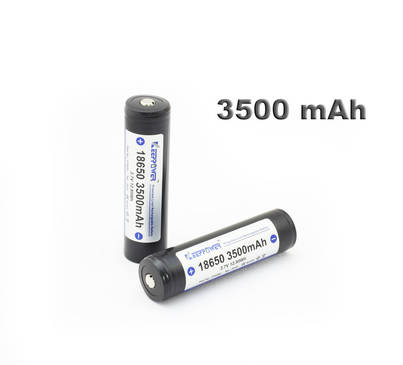 Keeppower 3500mAh Li-Ion Akku 2kpl 18650 - Tarvikkeet koiratutkiin - 6970906550234 - 1