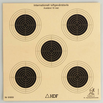 Ilmakiväärintaulu 50kpl 10m 81959 - Taulut ilma-ase ammuntaan - 7318721662685 - 1
