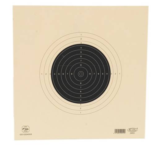 Pienoiskiväärintaulu 25cmx25cm 1kpl - Lisävarusteet Pienoiskiväärille - 6410362400105 - 1