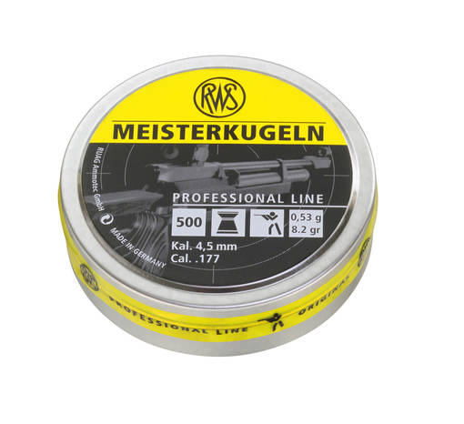 RWS Meisterkugeln 4,5mm 0,53g - Ilmakiväärin luodit 4,5mm - 4000294135965 - 1