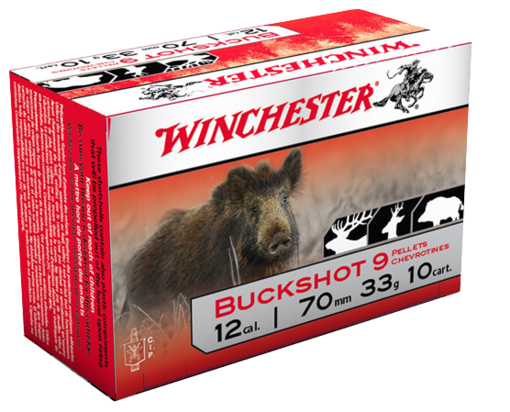 Winchester Buck Shot 12/70 7,6mm 10kpl - Lyijyhaulit - 634957811015 - 1