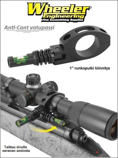 Anti-Cant vatupassi 1' Wheeler Engineering - Lisävarusteet kiikaritähtäimiin - 10-026-3885 - 1
