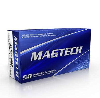 Magtech .44Mag FMJ FLAT 44C 240gr 50kpl - Revolverin patruunat - 158205 - 1