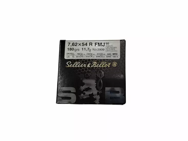 S&B 7,62x54R 11,7g Kiväärin Patruuna Bulk 50kpl - Kiväärin patruunat Muut Kaliiperit - 8590690332465 - 2