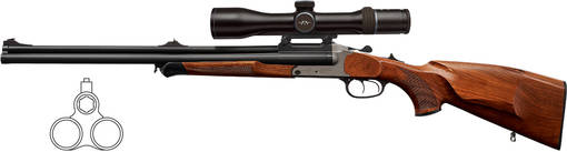 Blaser D99 Black 7x57R - 20/76 Yhdistelmäase - Yhdistelmäaseet - D99BLACK7572076 - 1