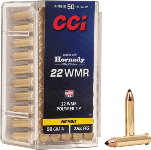 CCI 22WMR V-MAX 1,95g Patruuna 50kpl - Pienoiskiväärin patruunat 22WMR - 076683000736 - 1