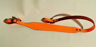 Nahkanasta De Luxe Asehihna Oranssi - Kiväärin asehihnat - NN306 - 1