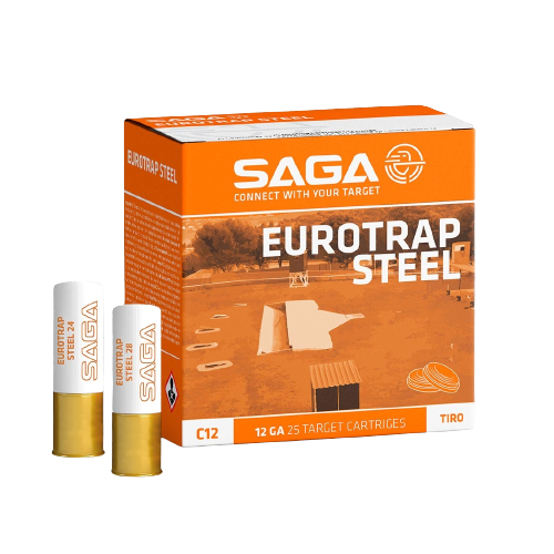 Saga Steel Trap 8 24g 7 2,25mm 450m/s - Haulikon ratapatruunat Trap - 109937 - 1