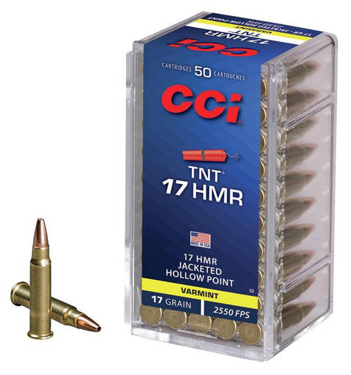 CCI .17HMR 17gr TNT 50kpl - Pienoiskiväärin patruunat .17HMR - 076683000538 - 1
