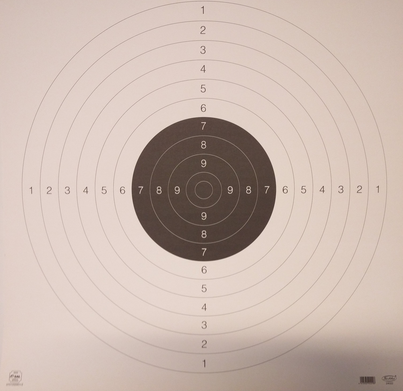 Koulutaulu 22 Virallinen 55x55cm - Taulut ja tauluntaustat kiväärille - 6410362402208 - 1