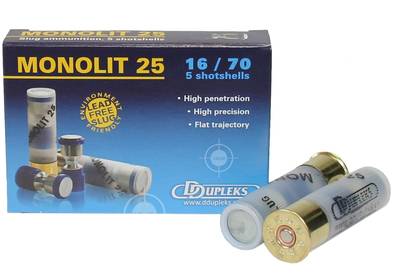 DDupleks Slug Monolit 16/70 25g Haulikon Patruuna 5kpl - Haulikon patruunat Cal.16 - 4751007981019 - 1