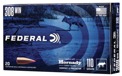 Federal V-Max .308Win 7,15g Kiväärin Patruuna 20kpl - Kiväärin patruunat .308 Win - 604544647549 - 1
