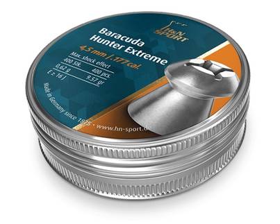 H&N Baracuda Hunter Extreme 4,5mm 0,62g Luoti 400kpl - Ilmakiväärin luodit 4,5mm - 4047058017419 - 1