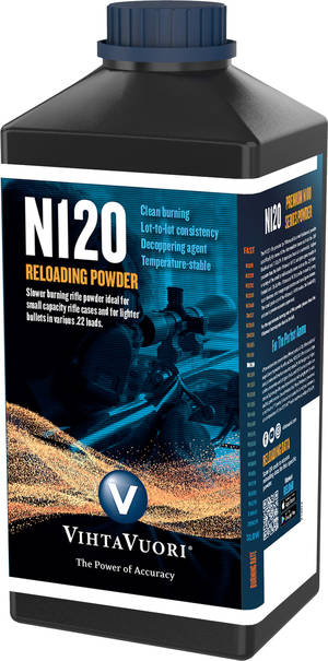 Vihtavuori N120 Kivääriruuti 1kg Purkki - Kivääriruuti - 6420615700029 - 1