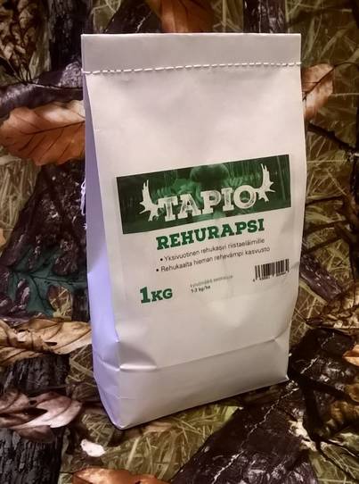 Rehurapsi riistapeltosiemen 1kg pussi, Tapio - Muut riistatarvikkeet - 150-003-23189 - 1