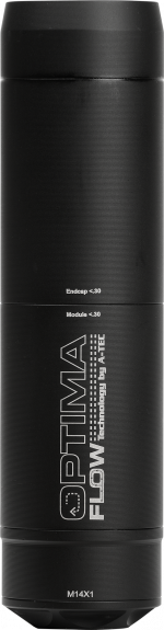 A-Tec Optima Flow .30 14X1 Vaimennin - Äänenvaimentimet Cal .30 kivääriin - OPTIMAFLOW-30-14A - 1