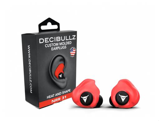 Decibullz Kuulosuojain Punainen - Kuulosuojaimet ammuntaan - PLG1-RED - 1