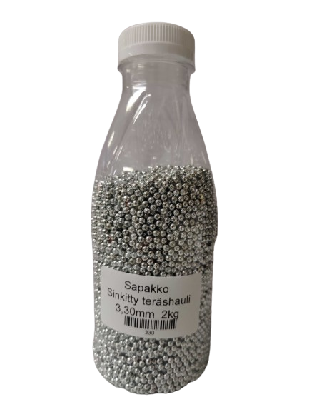 Sapakko Sinkitty Teräshauli 3,30mm - Teräshaulit - sapakkoteras330mm - 1