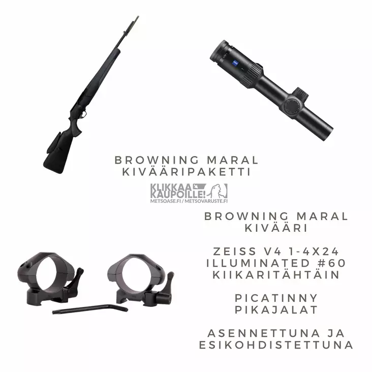 Browning Maral SF Compo Nordic 9,3x62 Kivääripaketti - Kiväärit 9,3x62 - 035092242-PKT - 1